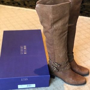 Stuart Weitzman tall brown leather boots!